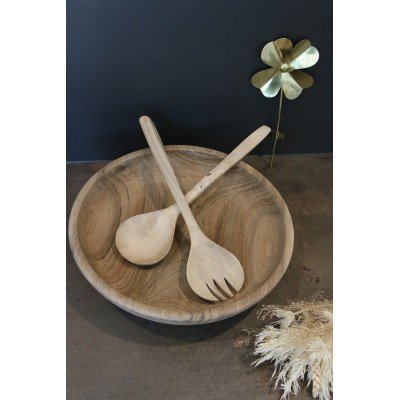 Set couverts à salade en bois de noyer Set couverts à salade en bois de noyer