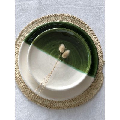 Assiette Tamegroute bicolore Assiette Tamegroute bicolore