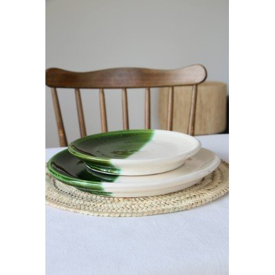Assiette Tamegroute bicolore Assiette Tamegroute bicolore