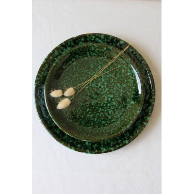 Assiette Tamegroute verte Assiette Tamegroute verte
