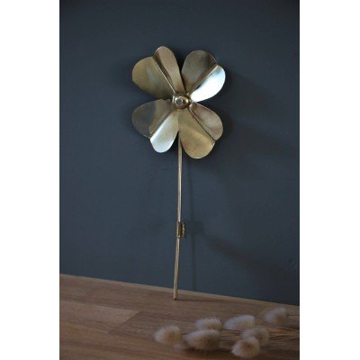 Trèfle à 4 feuilles en laiton doré